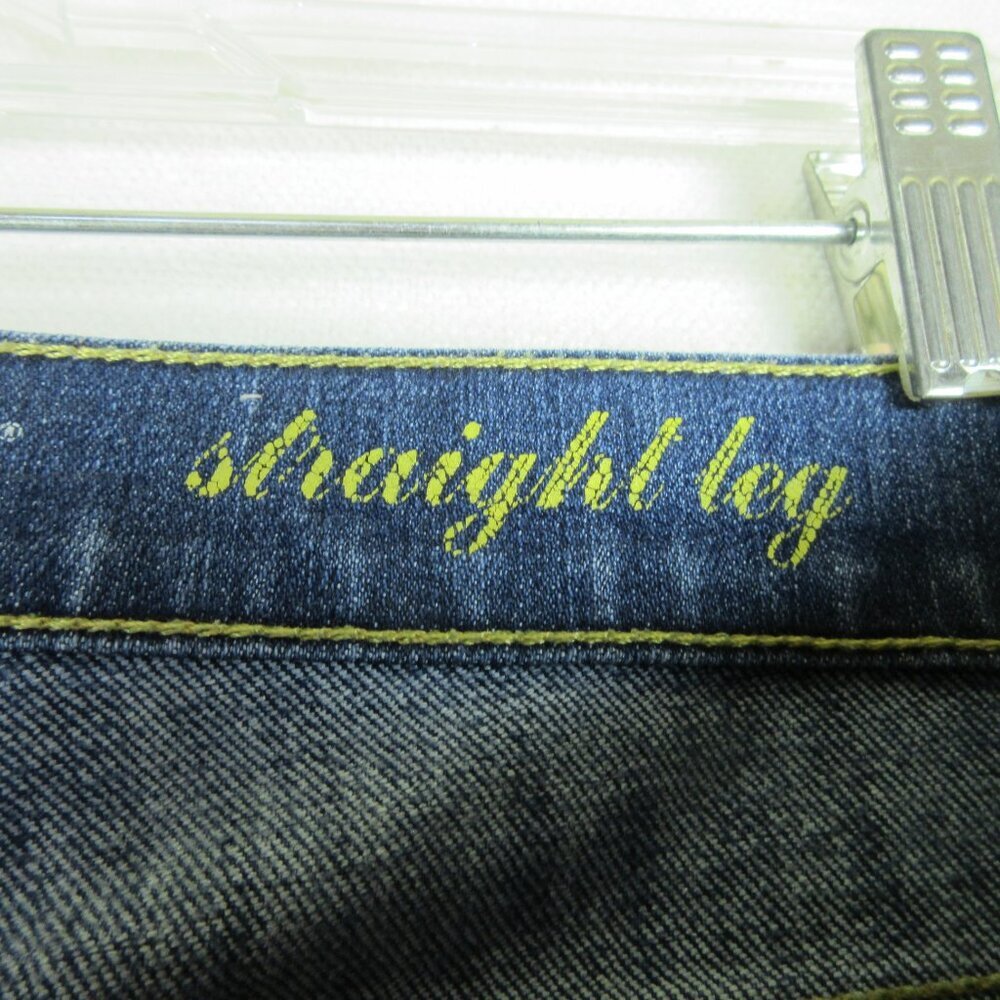 7 for all mankind Straight Leg Jeans Size 28 Medium Wash Low Rise - Picture 3 of 15